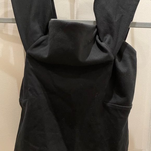 Deletta Black Off Shoulder Mulit Way Zip-Up Top - Picture 3 of 5